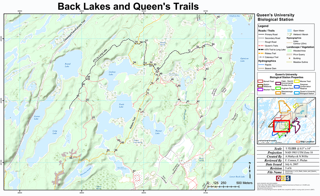 Back Lakes and Queen's Trails