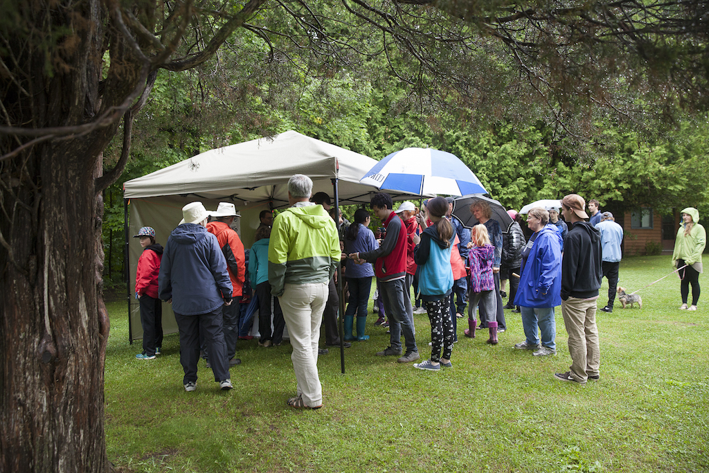 Reptile display tent at the QUBS Open House