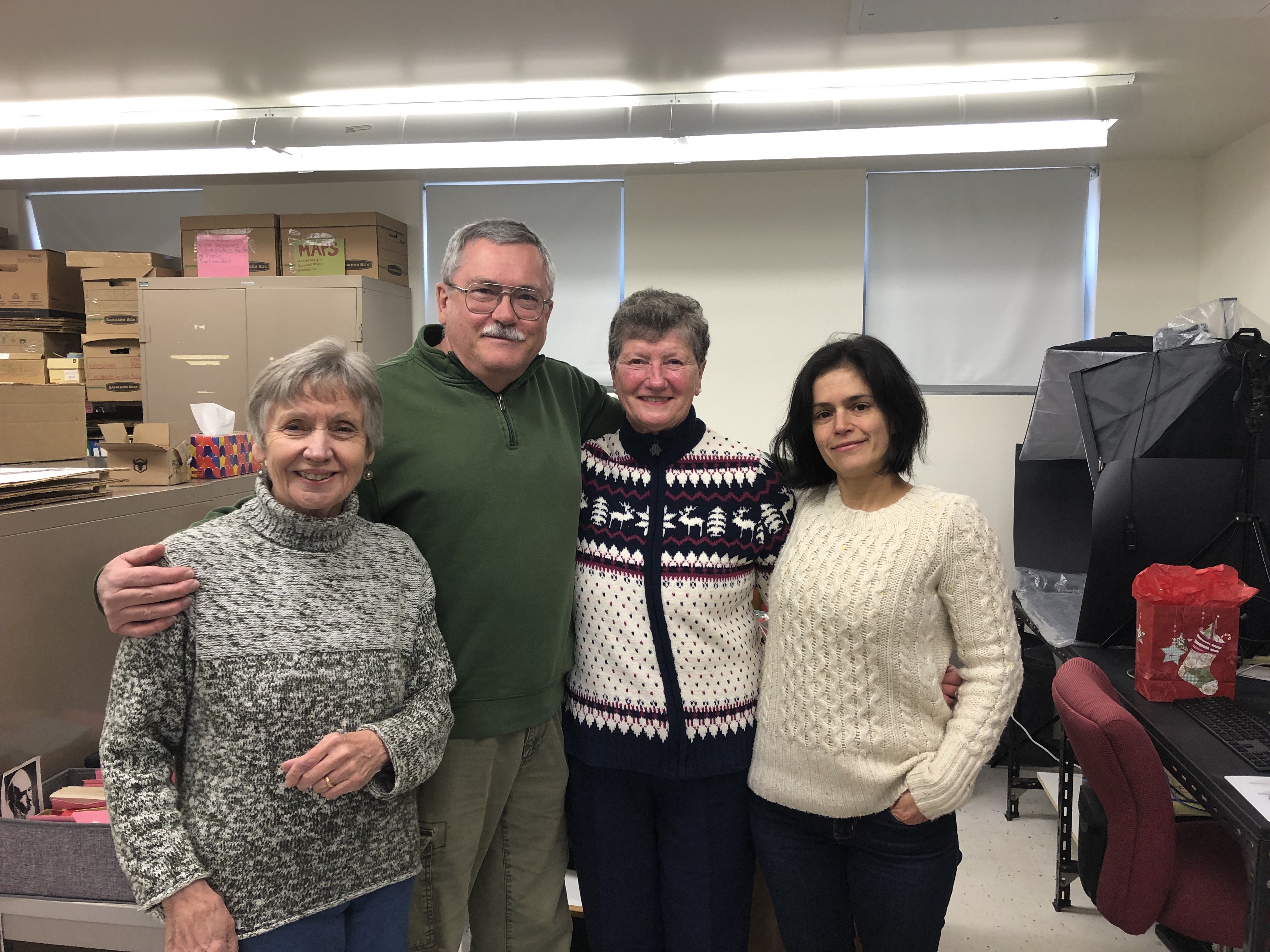 Volunteers in the Fowler Herbarium