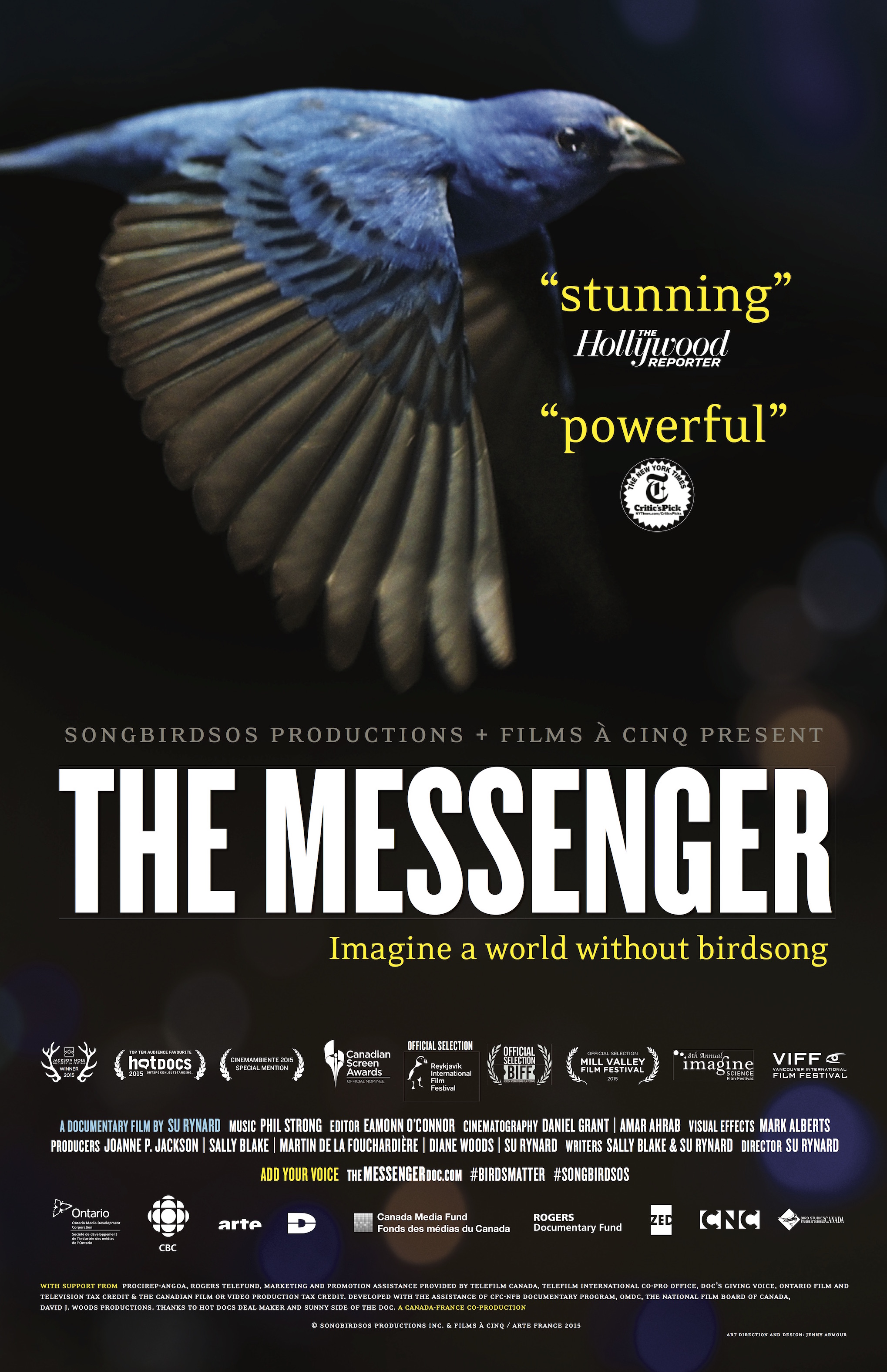 Poster for the documentary the Messenger.
