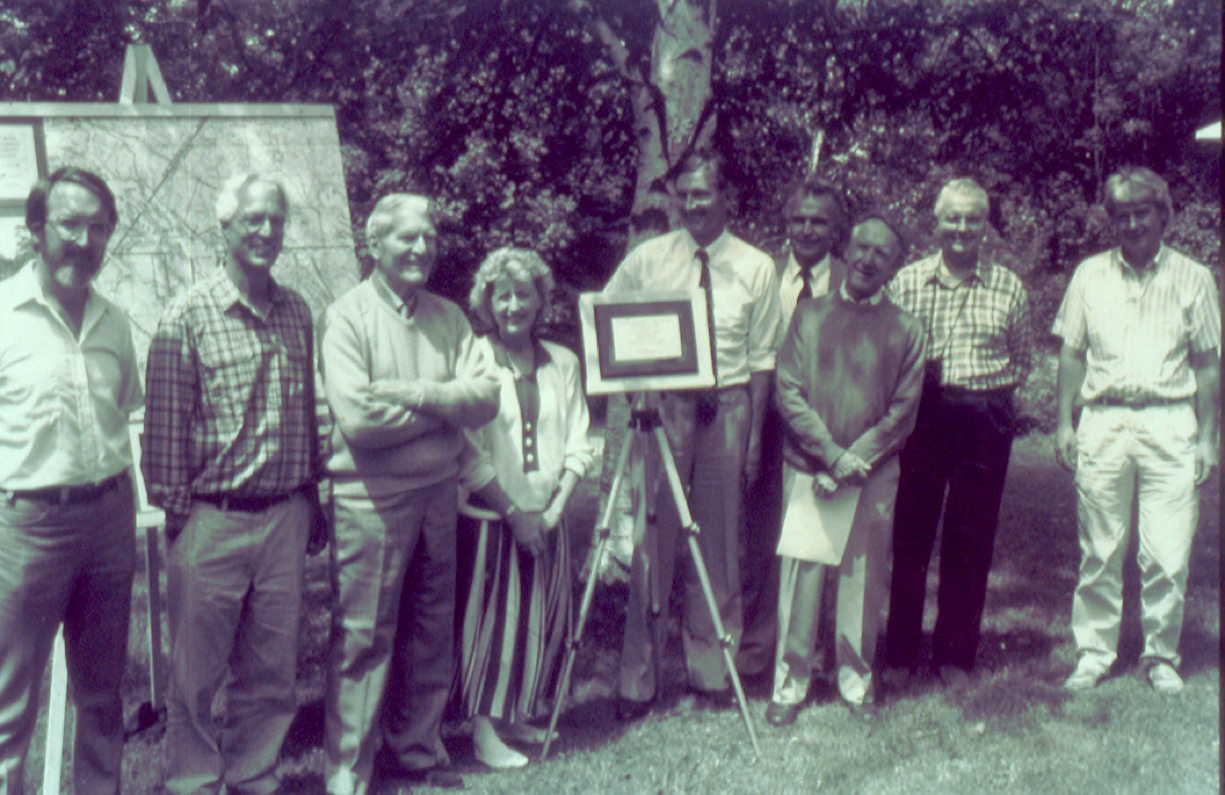 Dedication of John M. Cape - Charles Sauriol Environmental Studies Area, 1989